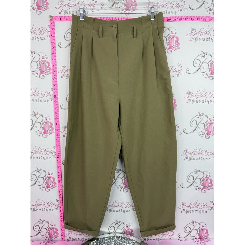 Smash + pants Tess Pleated Chinos in Olive
